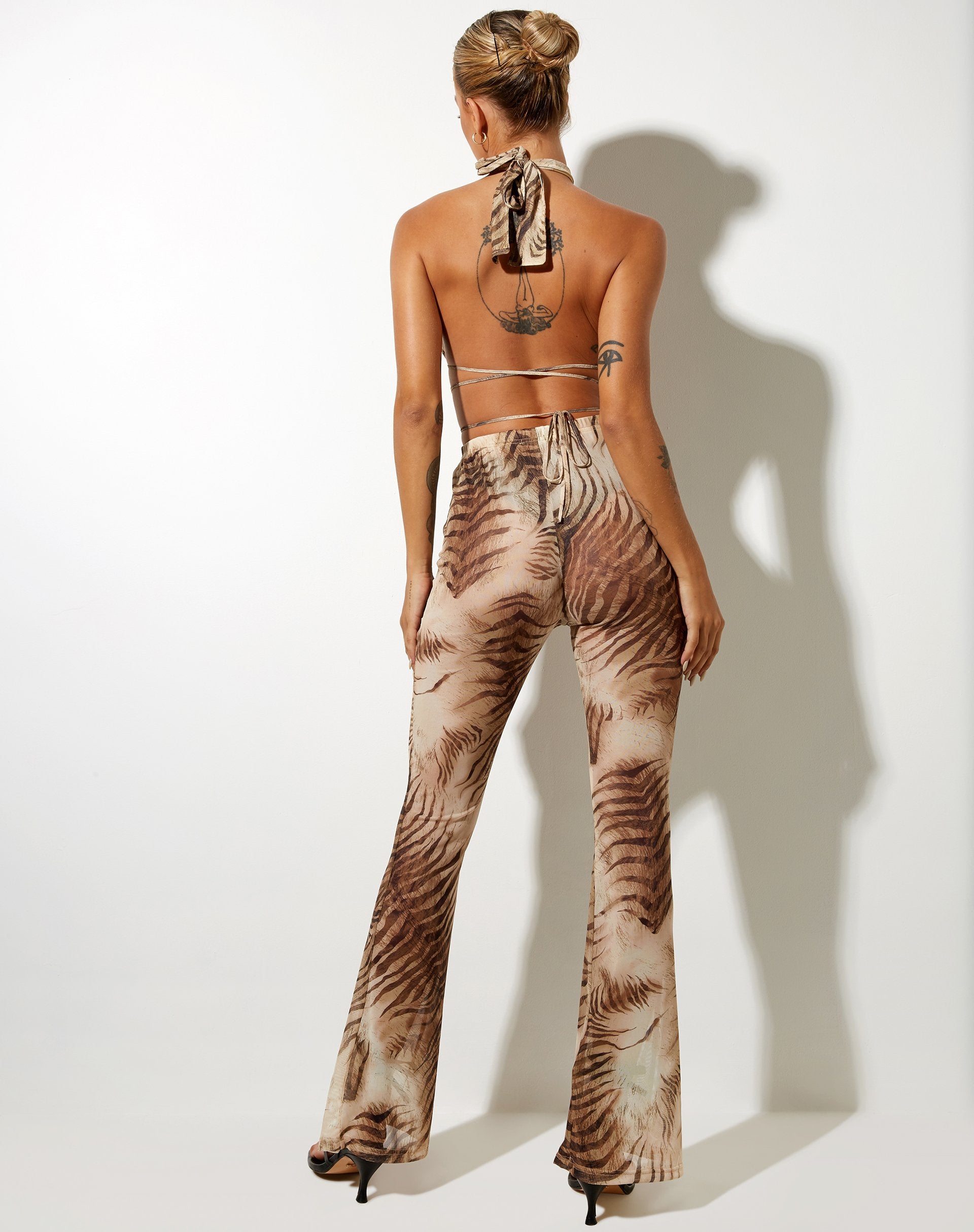 Image de Herlom Flare Trouser in Tiger Brown