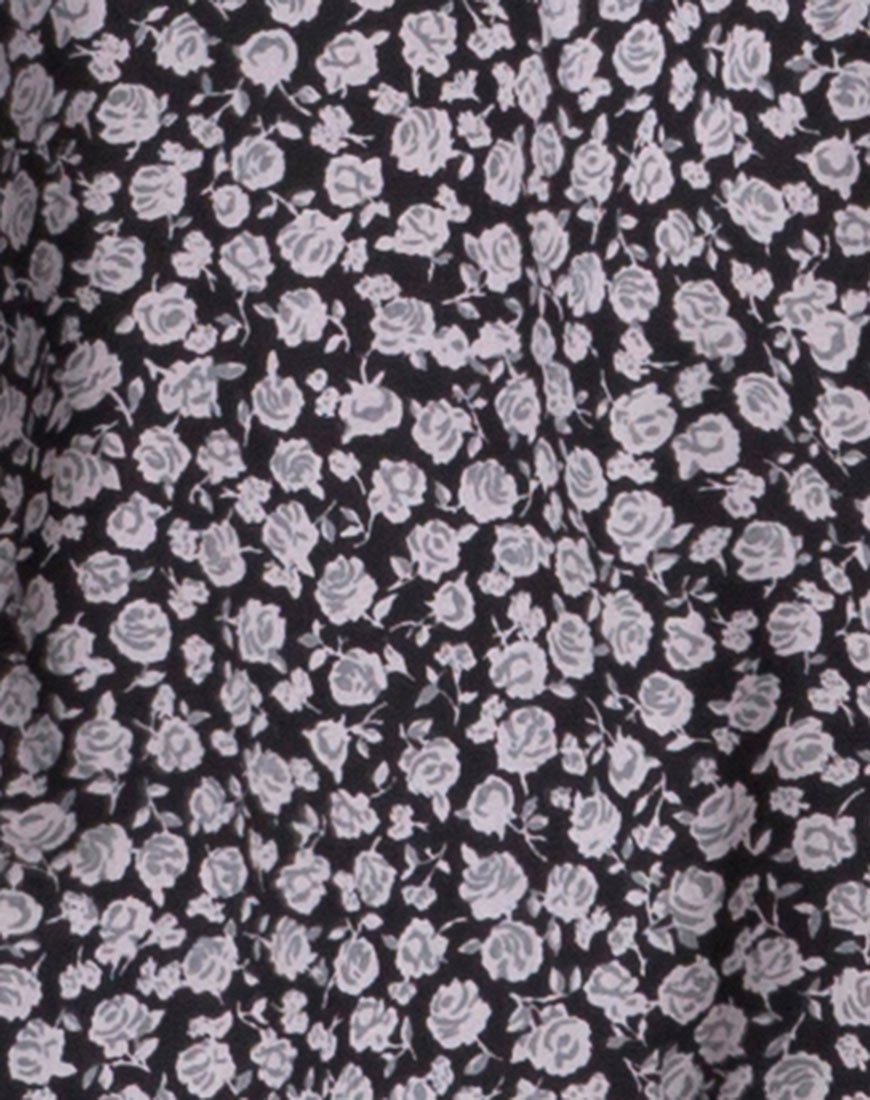 Image de Hime Dress in Ditsy Rose Black