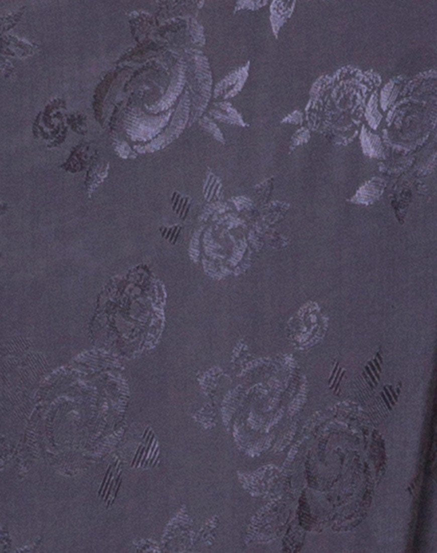 Image de Hime Maxi Dress in Satin Grey Rose