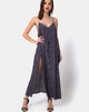 Image de Hime Maxi Dress in Satin Grey Rose