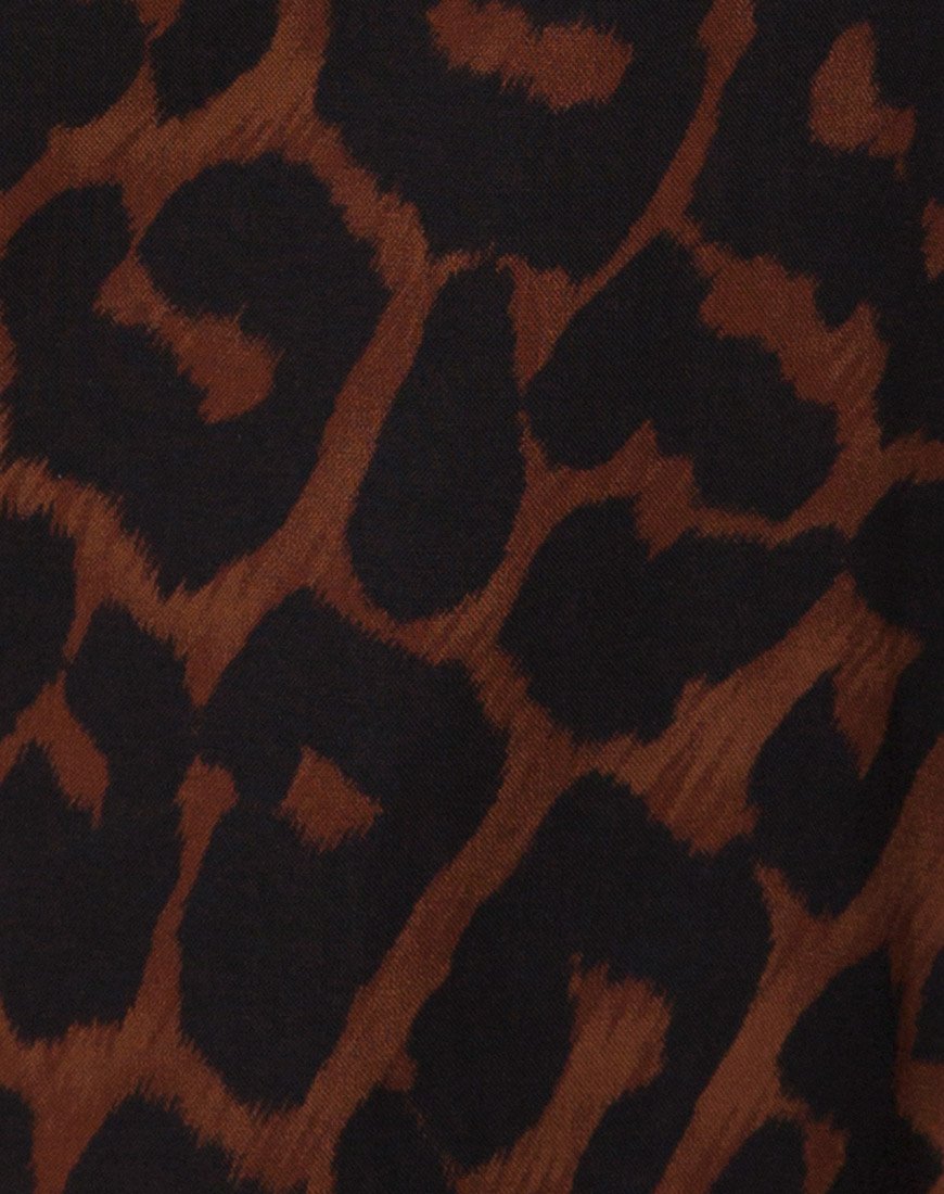 Image de Hime Maxi Dress in Oversize Jaguar Brown