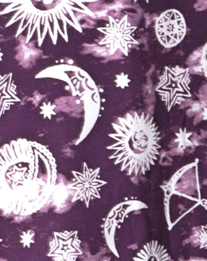 Image de Hime Maxi Dress in Purple Zodiac