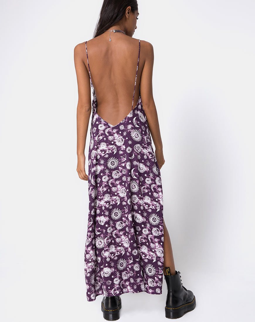Image de Hime Maxi Dress in Purple Zodiac