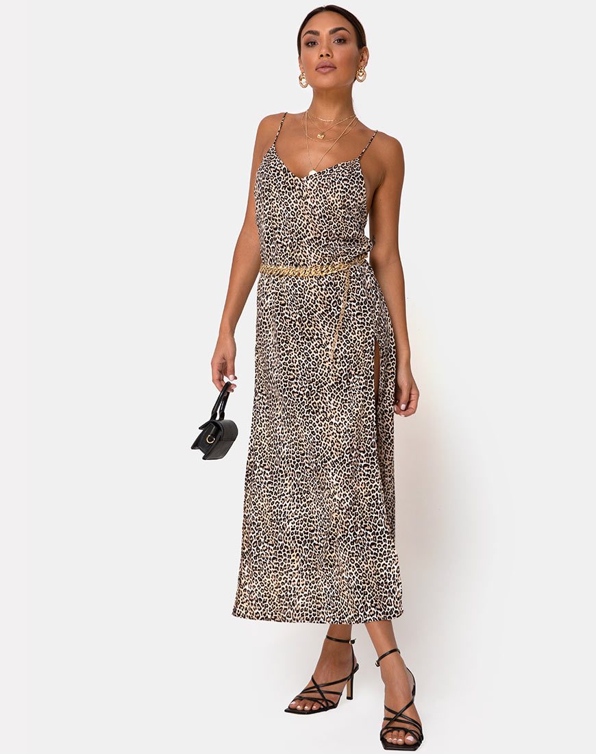 Image de Hime Maxi Dress in Rar Leopard