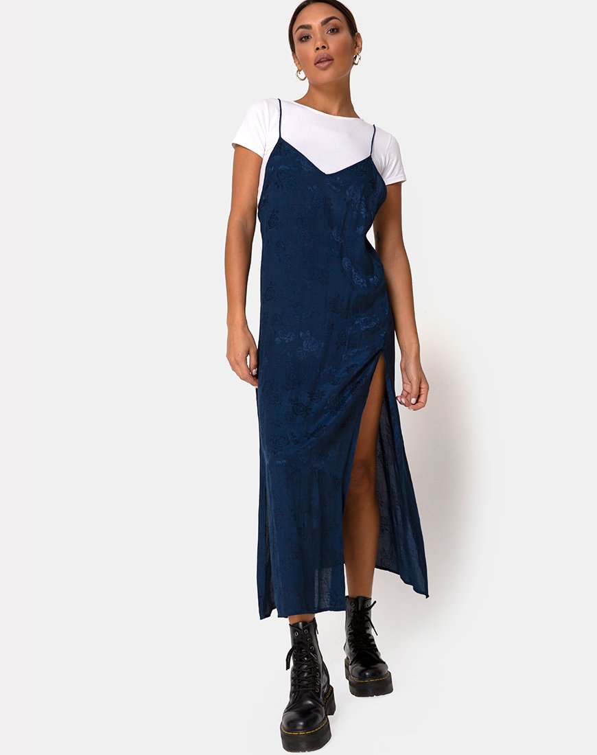 Image de Hime Robe en satin Rose bleue