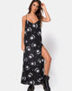 Image de Batis Maxi Dress in Sun Moon Stars BW