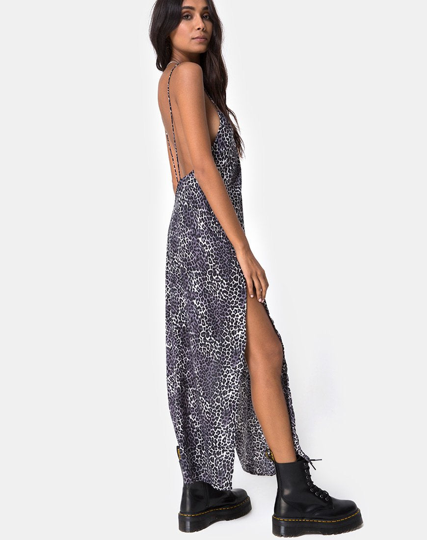 Image de Hime Maxi Dress in Rar Leopard Grey