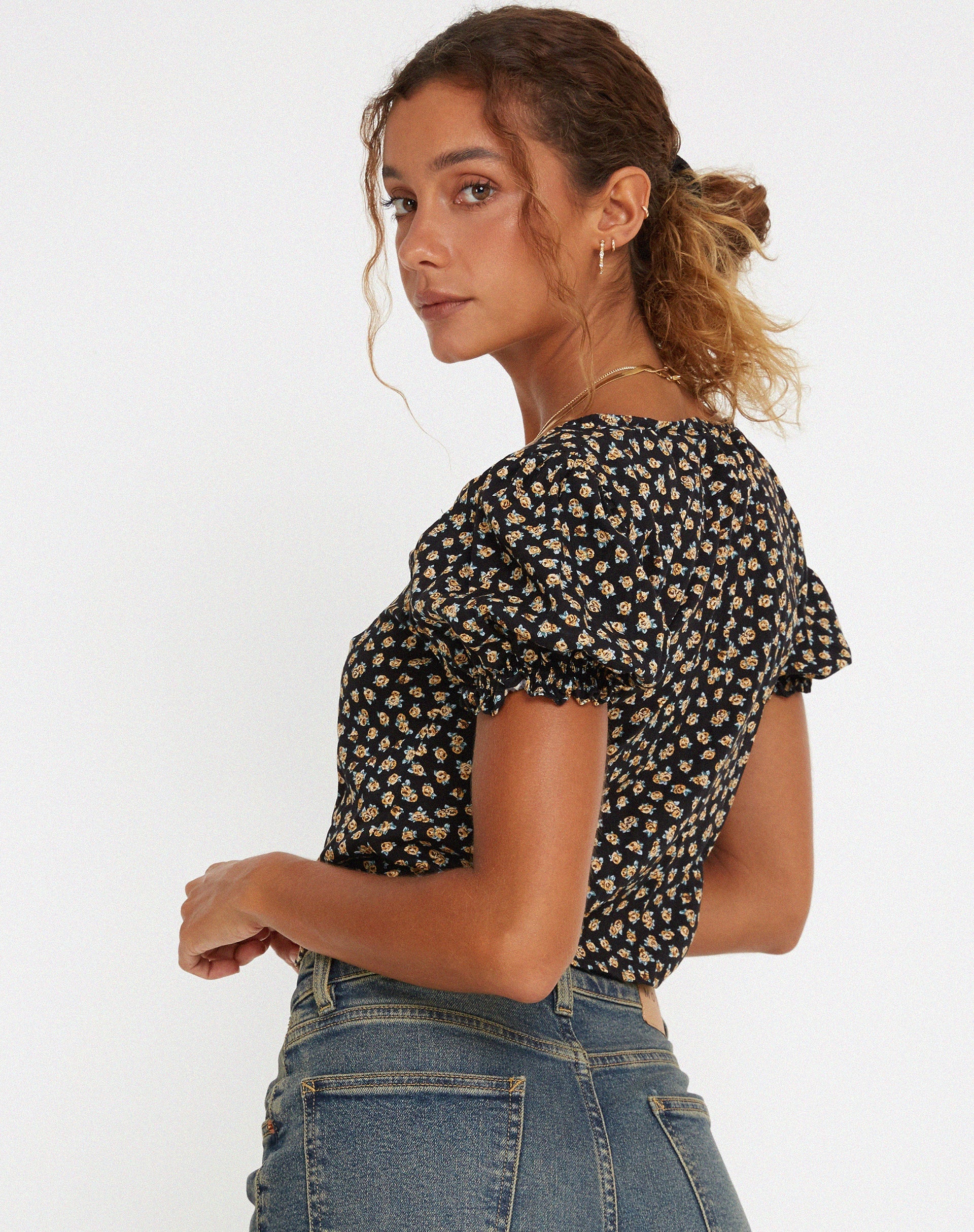 image de Hindia Cardi en Ditsy Floral Bronze