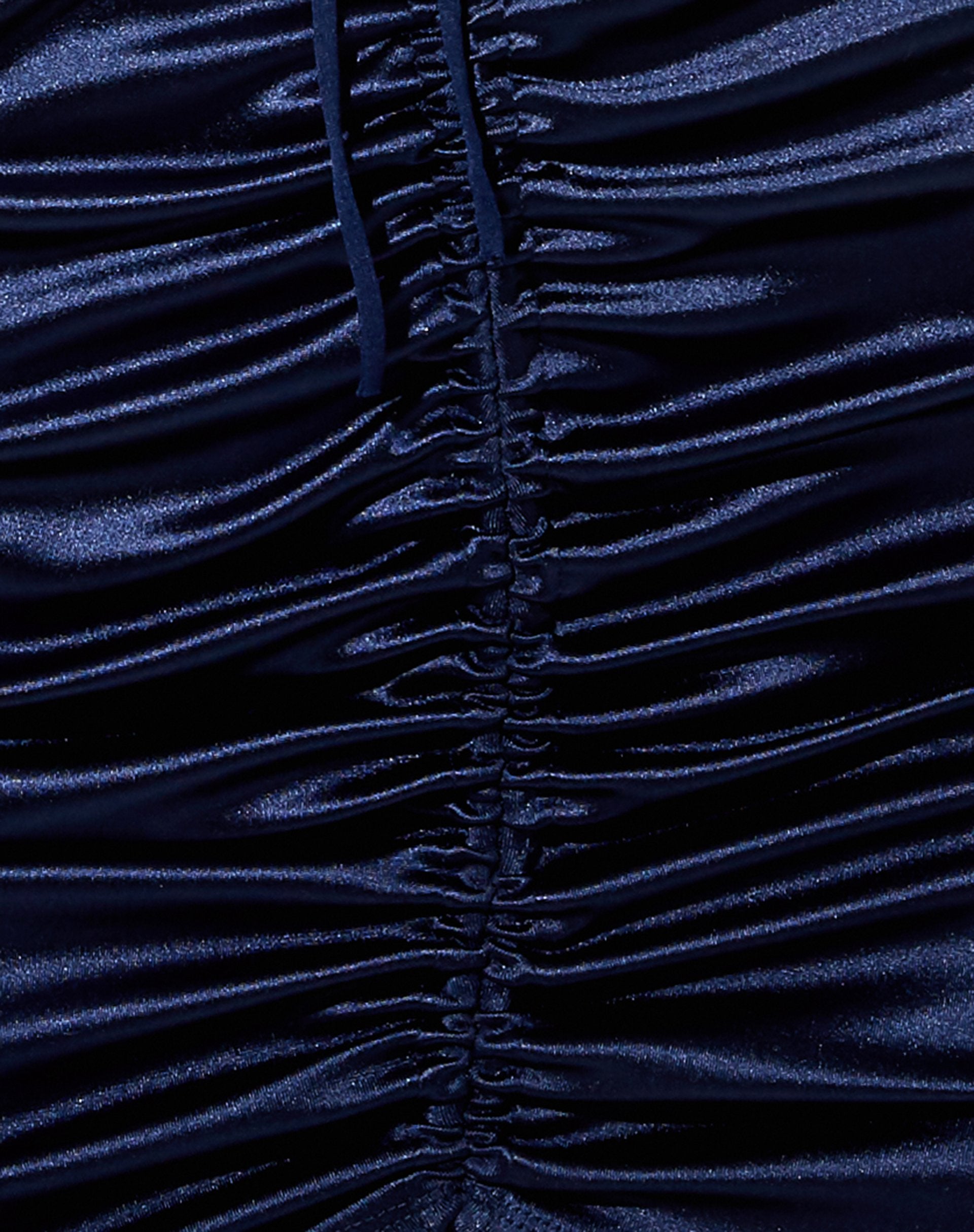 Image de Holie Mini Jupe en Satin Spandex Inky Blue