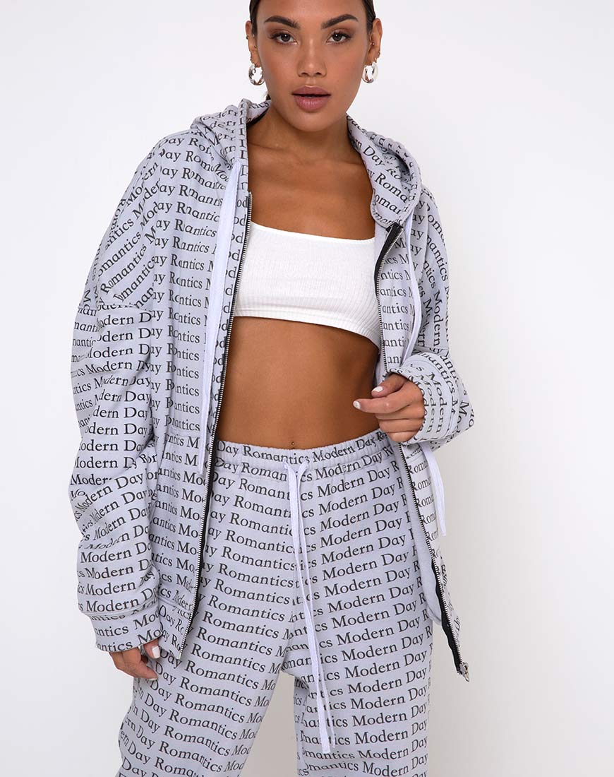 Sweat à capuche Hollack en gris Modern Day Romantics