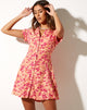 Image de Holma Mini Dress in Dark Wild Flower Cantaloupe