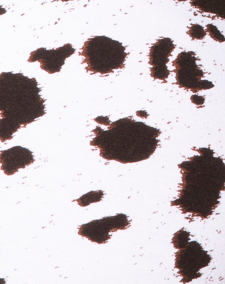 Image de Hot Pant en Mini Cow Noir et Blanc