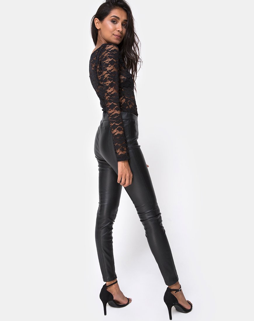 Image de Huriya Bodice in Lace Black