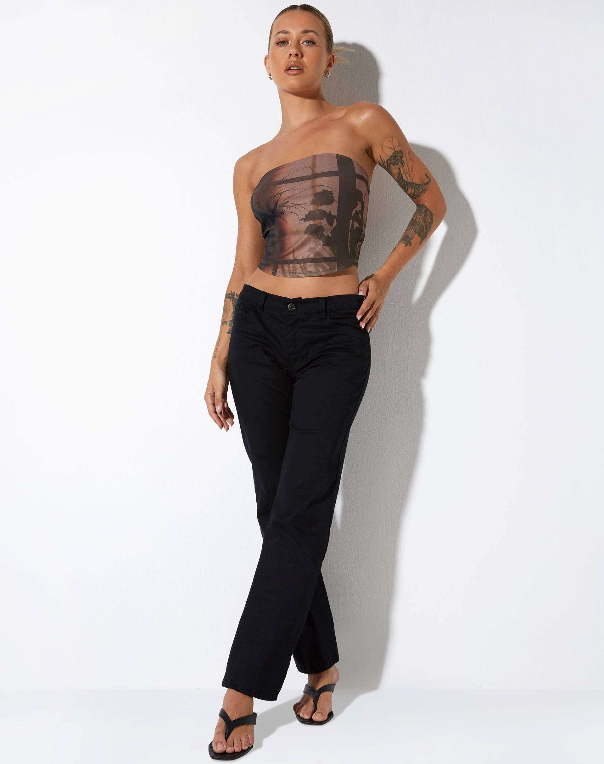 Image de Iggy Crop Top dans Photo Brown