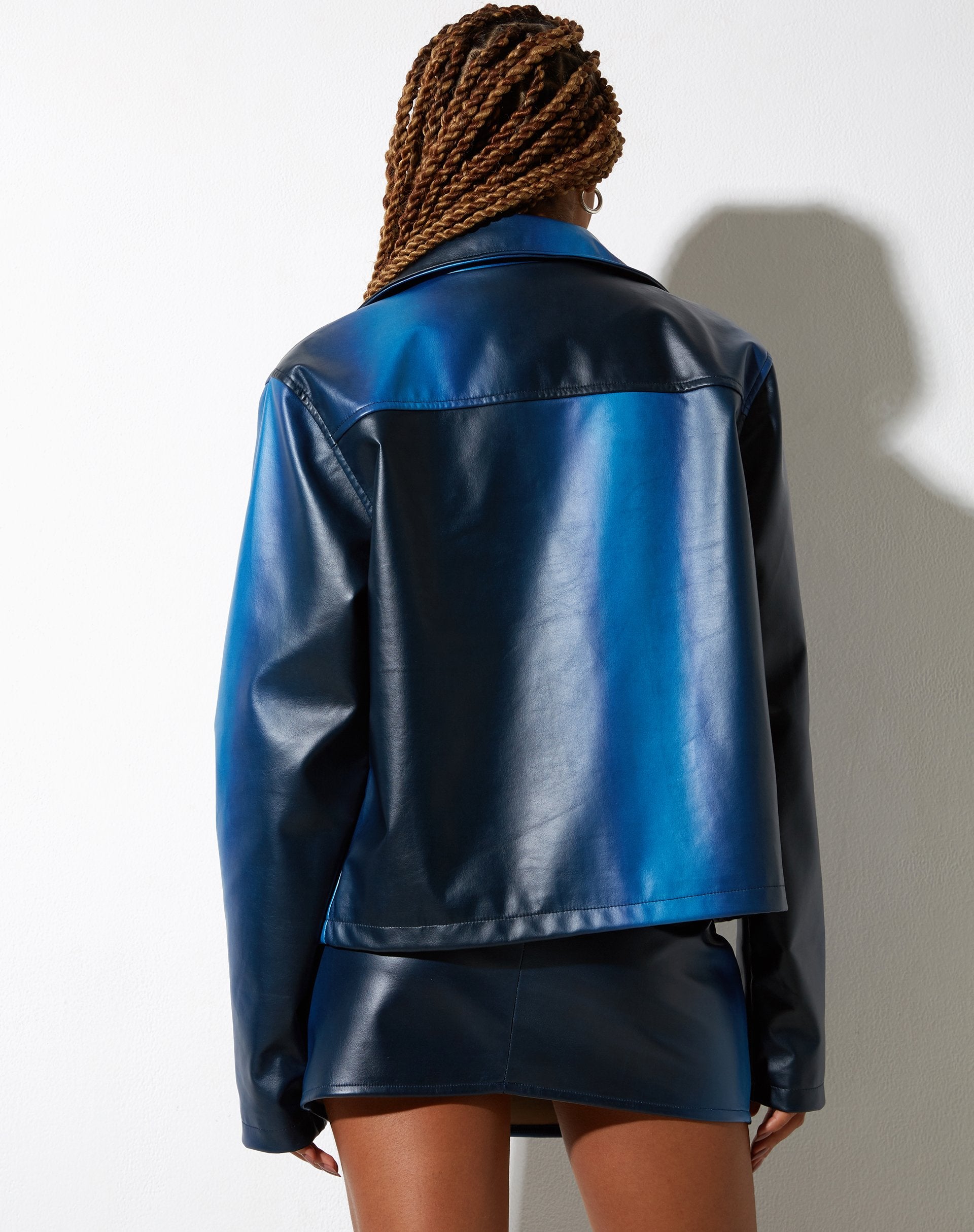 Image de la veste Pinara en PU Ombre Blue