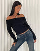 Image de Koriya Bardot Top in Black