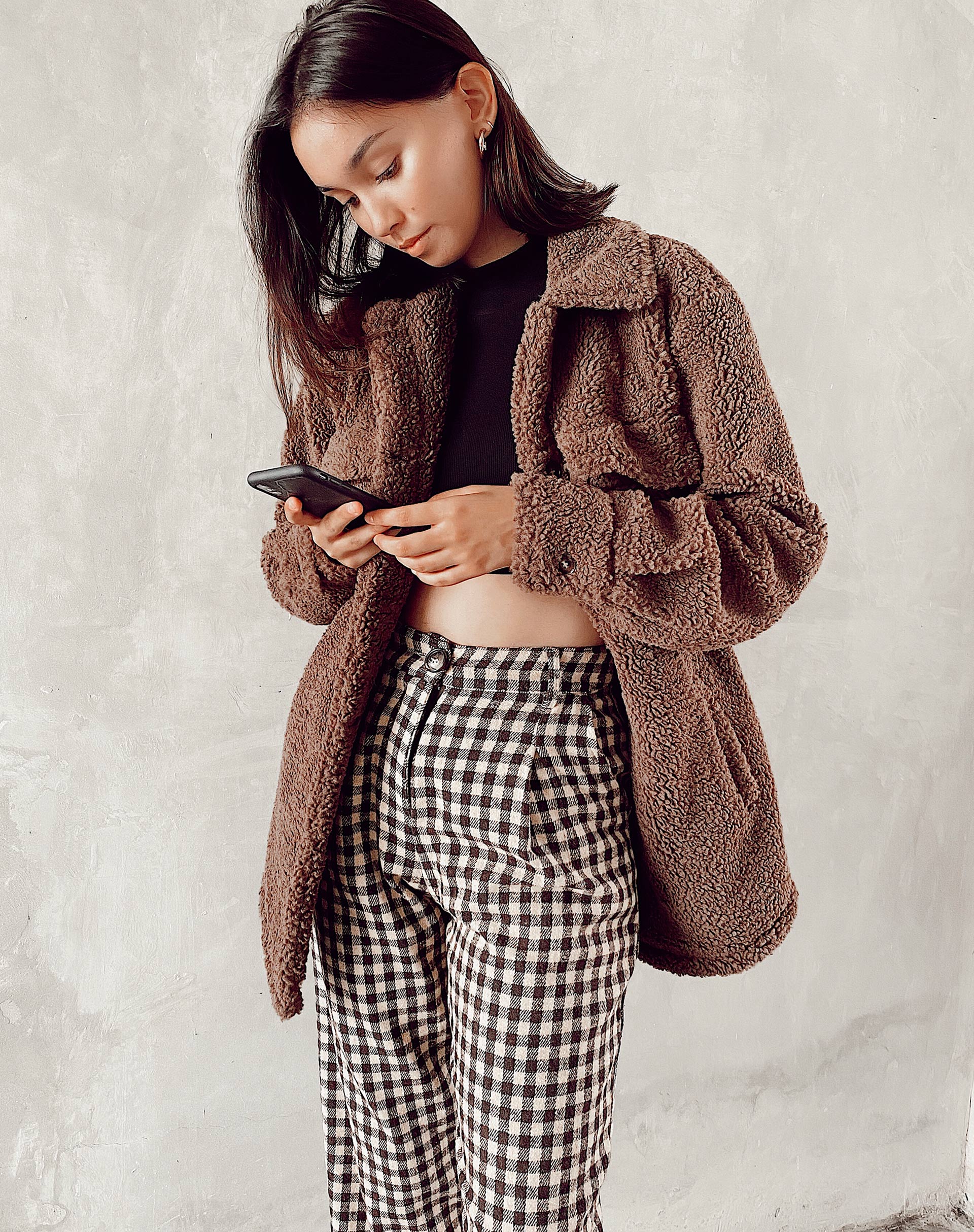 Image de Marcella Shirt in Borg Charcoal Grey