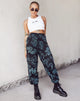 Image de Basta Jogger en Dragon Flower Black and Mint
