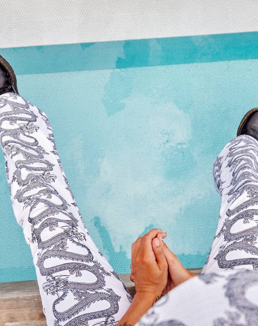 Image de Zoven Pantalon en Dragon Rope Blanc