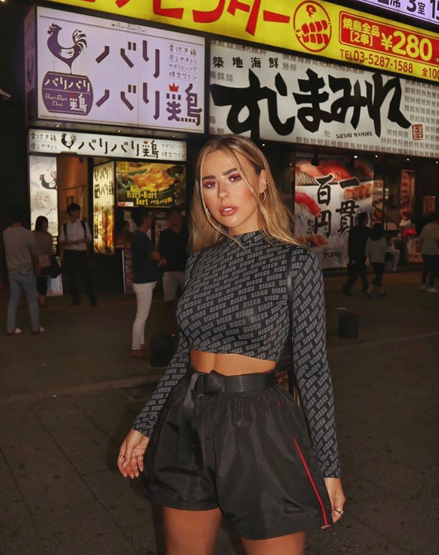 Image de Lara Crop Top in Diagonal Disco Silver