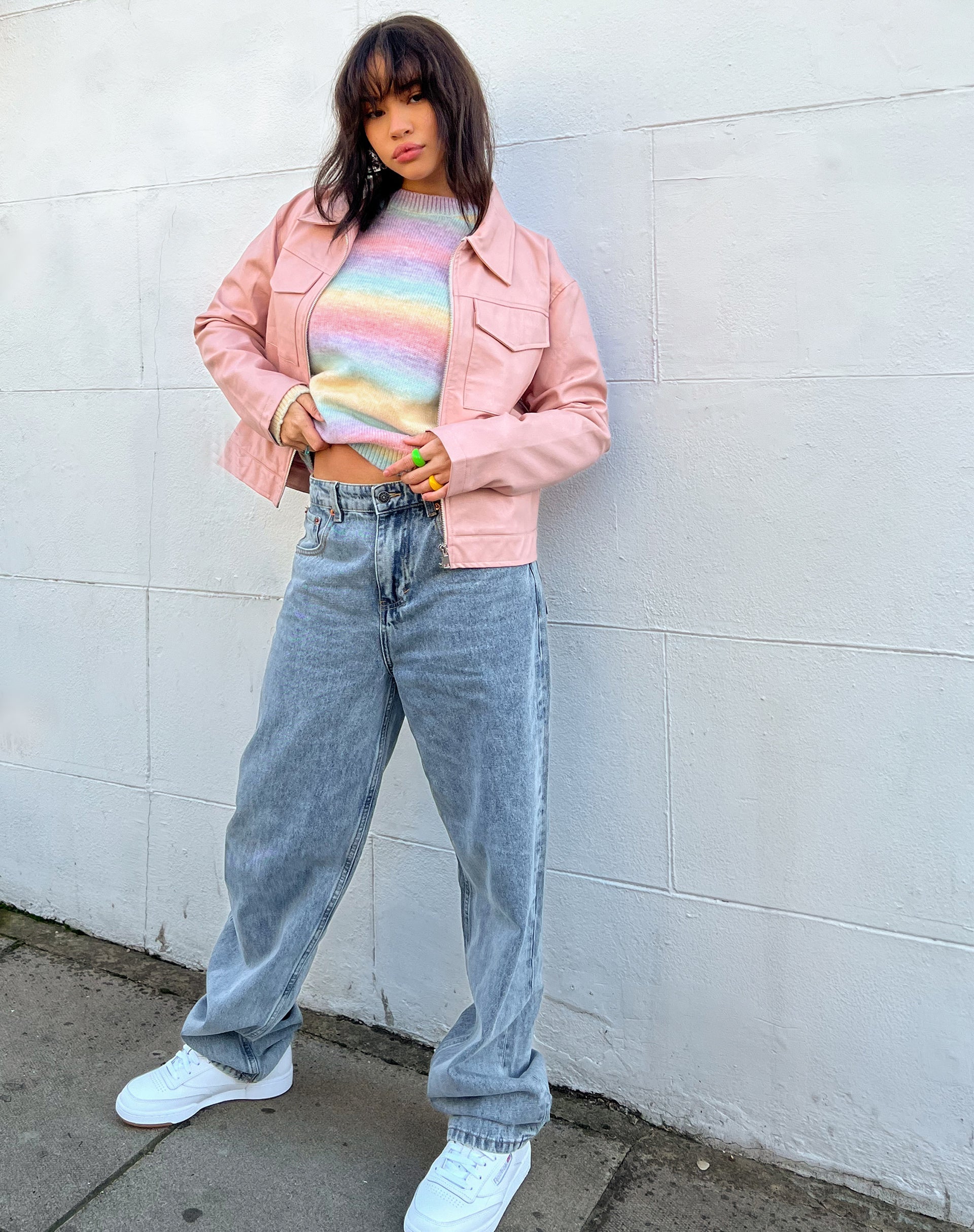 Image de la veste Natara en PU Soft Pink