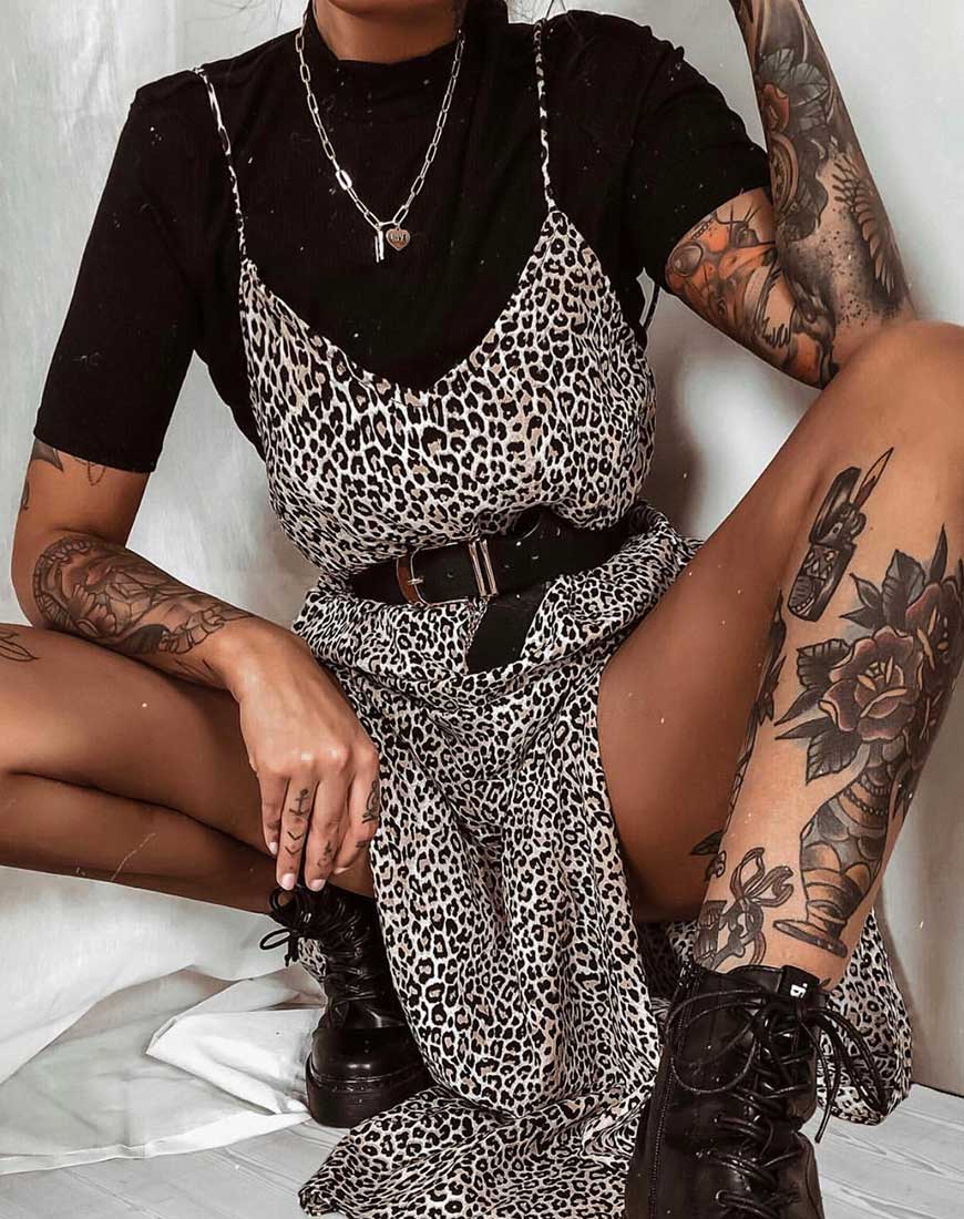 Image de Hime Maxi Dress in Rar Leopard