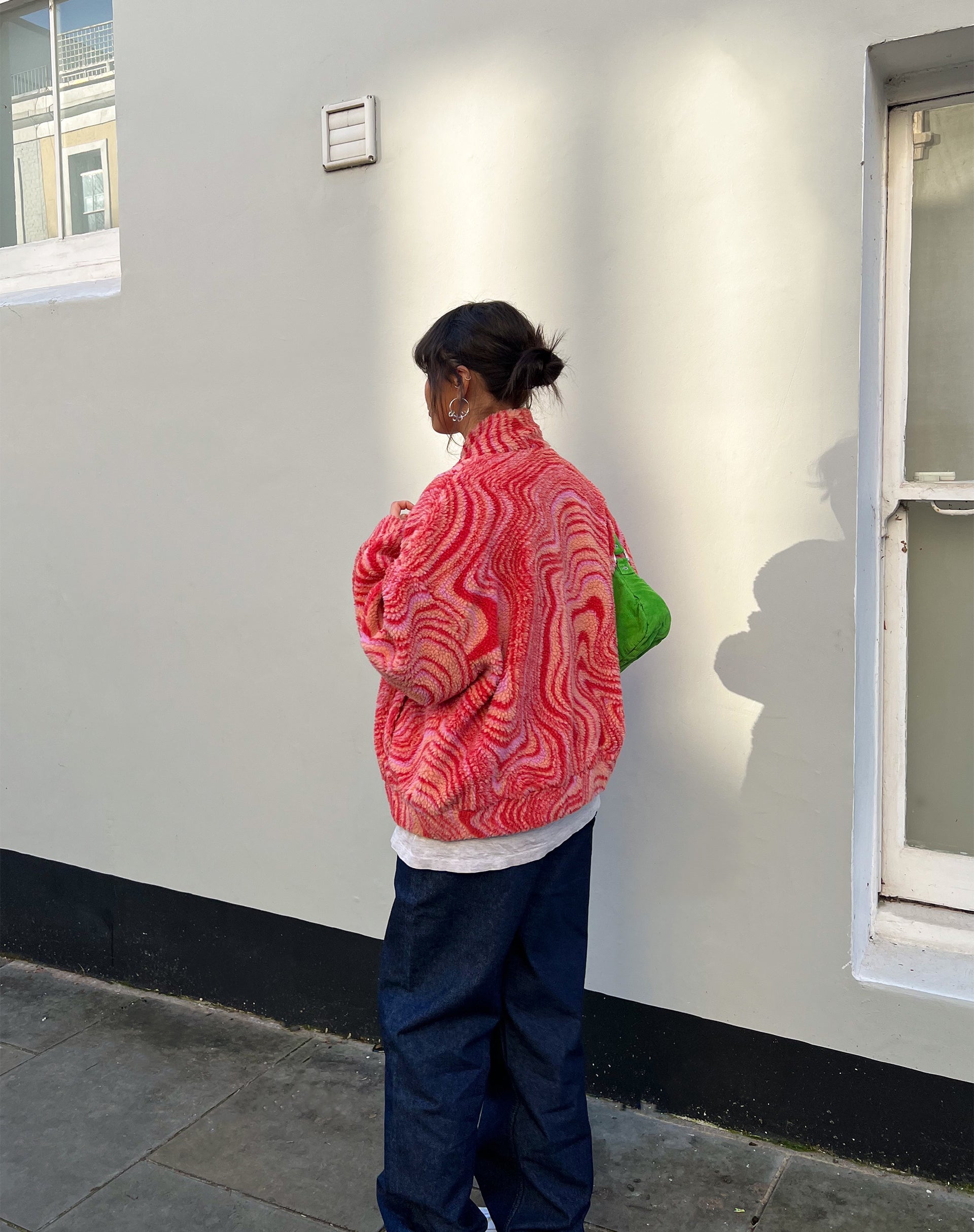 Image de la veste Nereo en rose ondulé