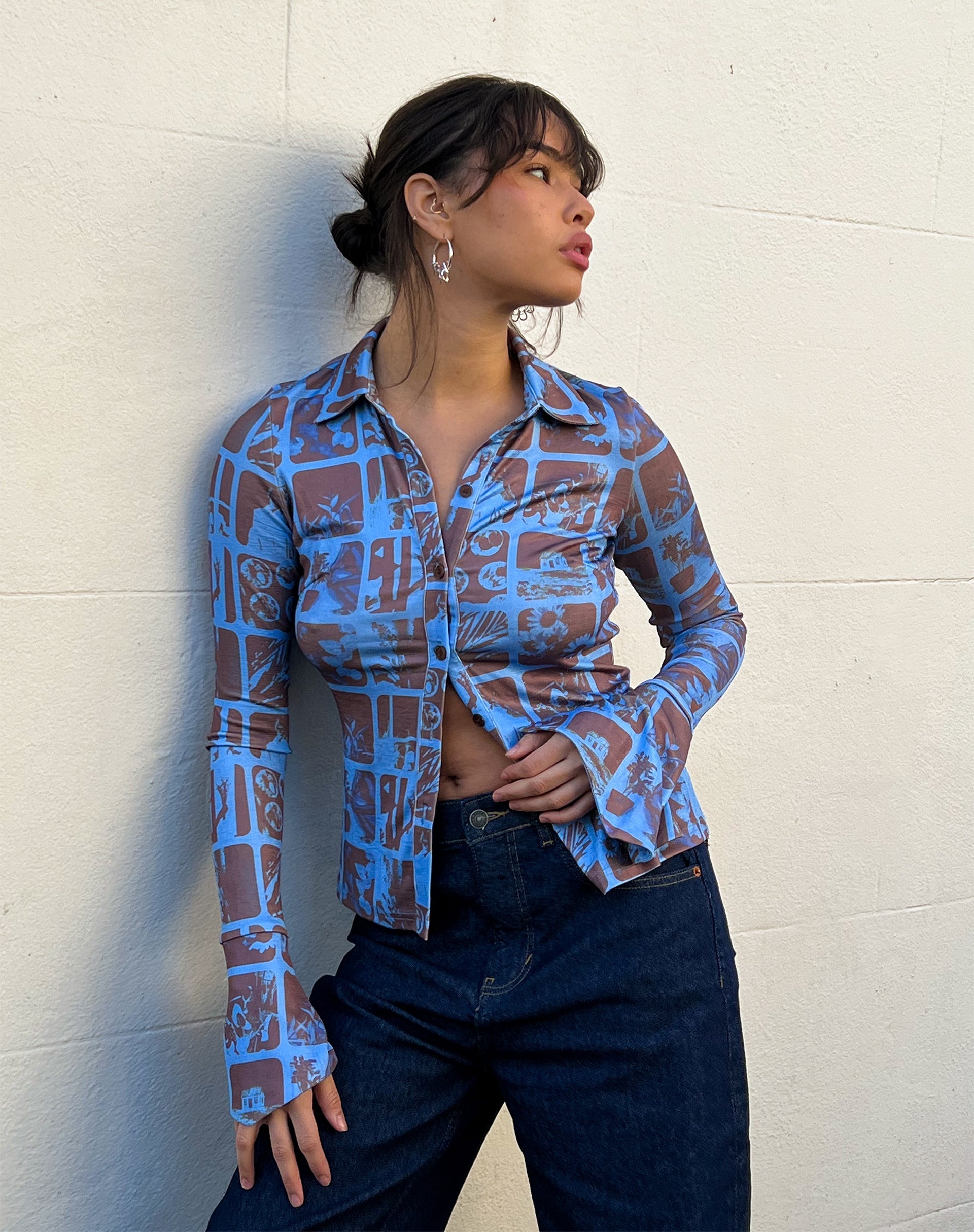 Image de la chemise Keani en bleu photographique