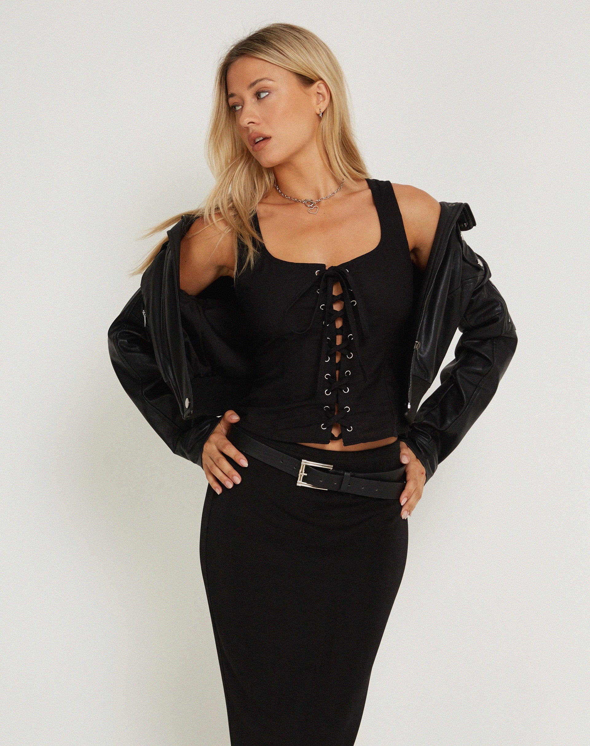 Image de Inga Corset Top in Black