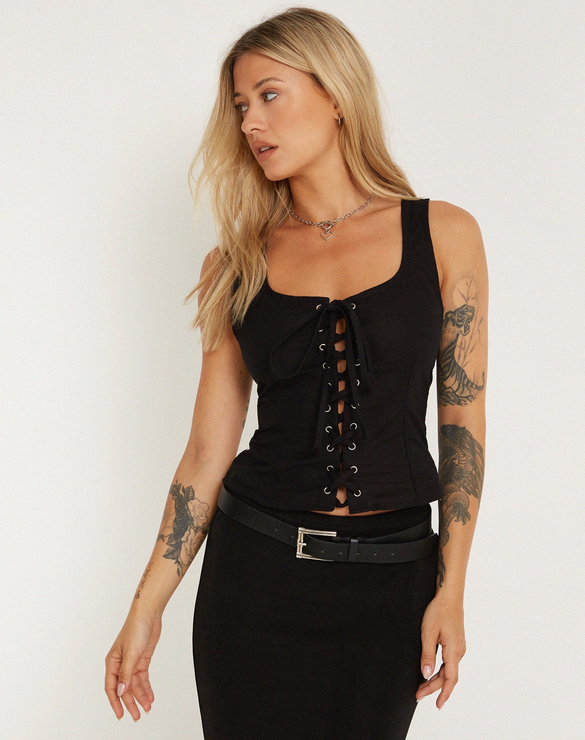 Image de Inga Corset Top in Black