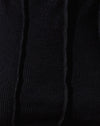 Rib noir avec coutures noires