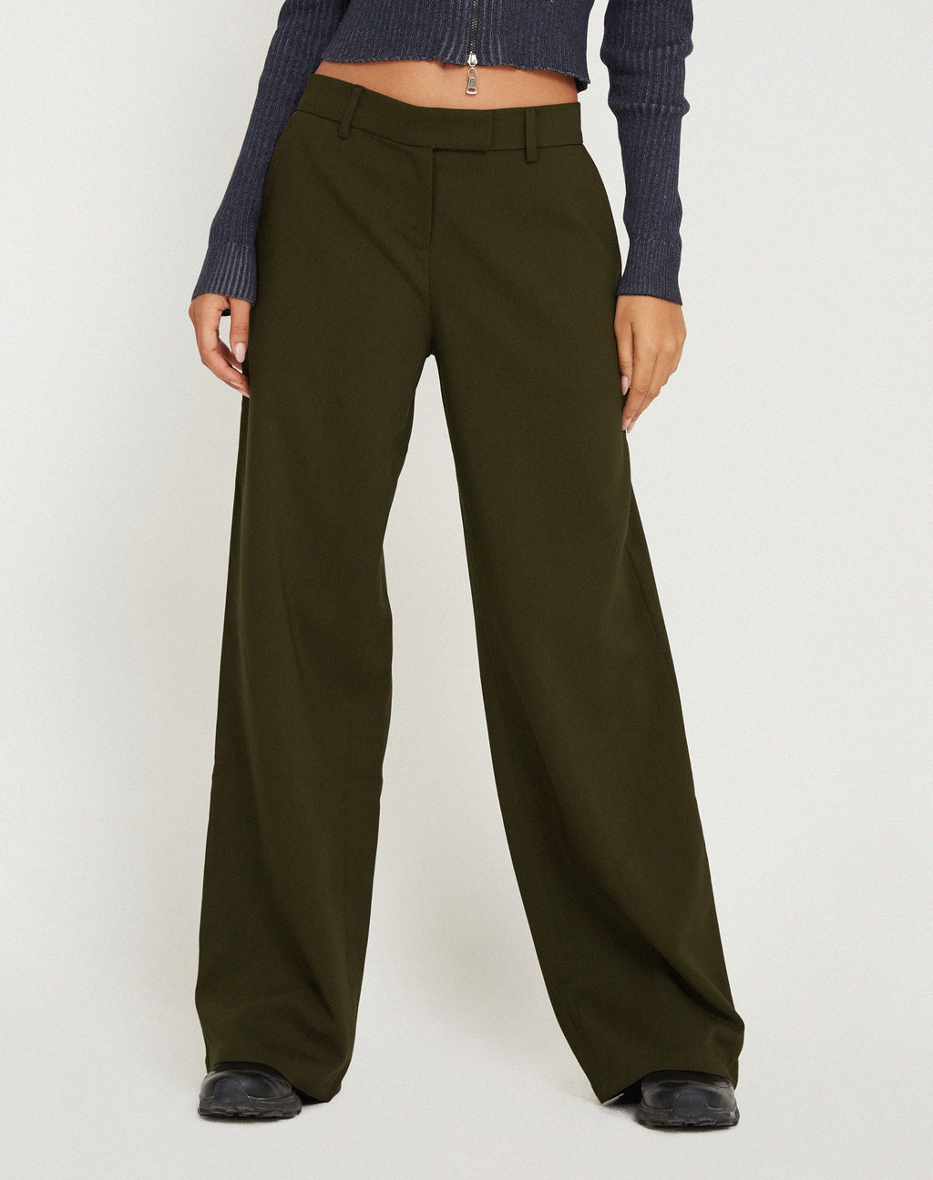 Pantalon large Jabba en kaki foncé