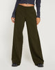 Image de Jabba Wide Leg Trouser in Dark Khaki