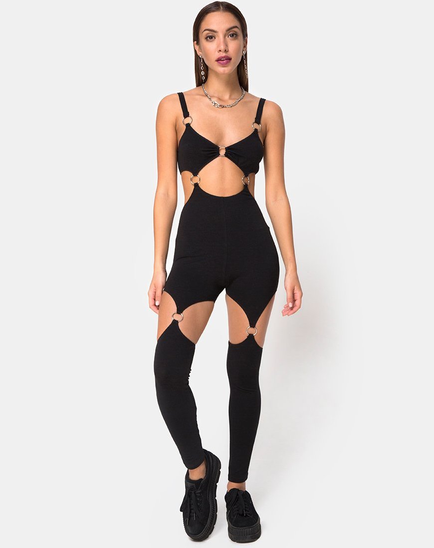 Image de Jaca Unitard découpé en noir