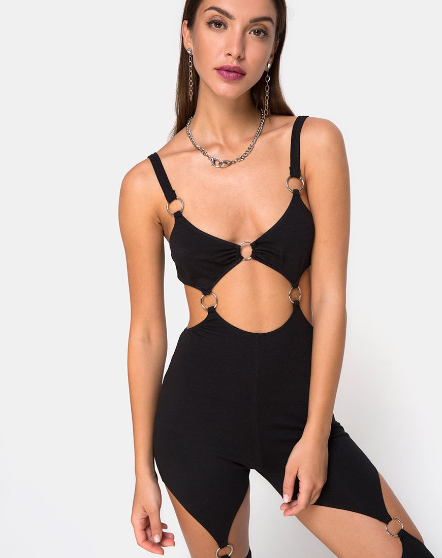 Image de Jaca Unitard découpé en noir