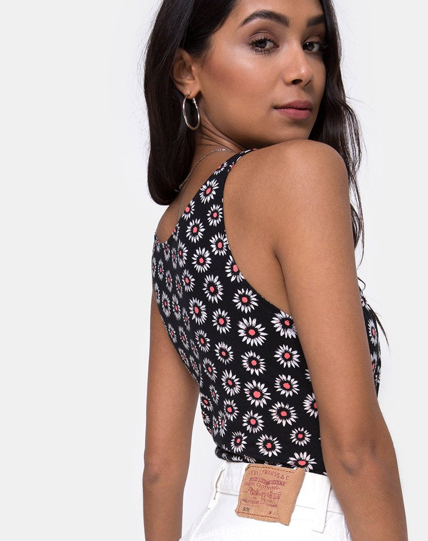 Image de Jairi Wrap Bodice in Dancing Daisy