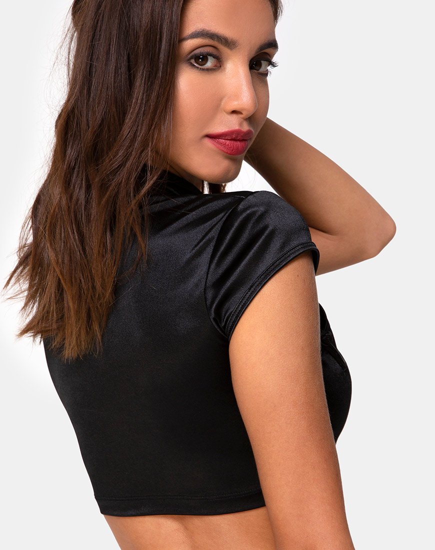 Top Jakina en Spandex Noir