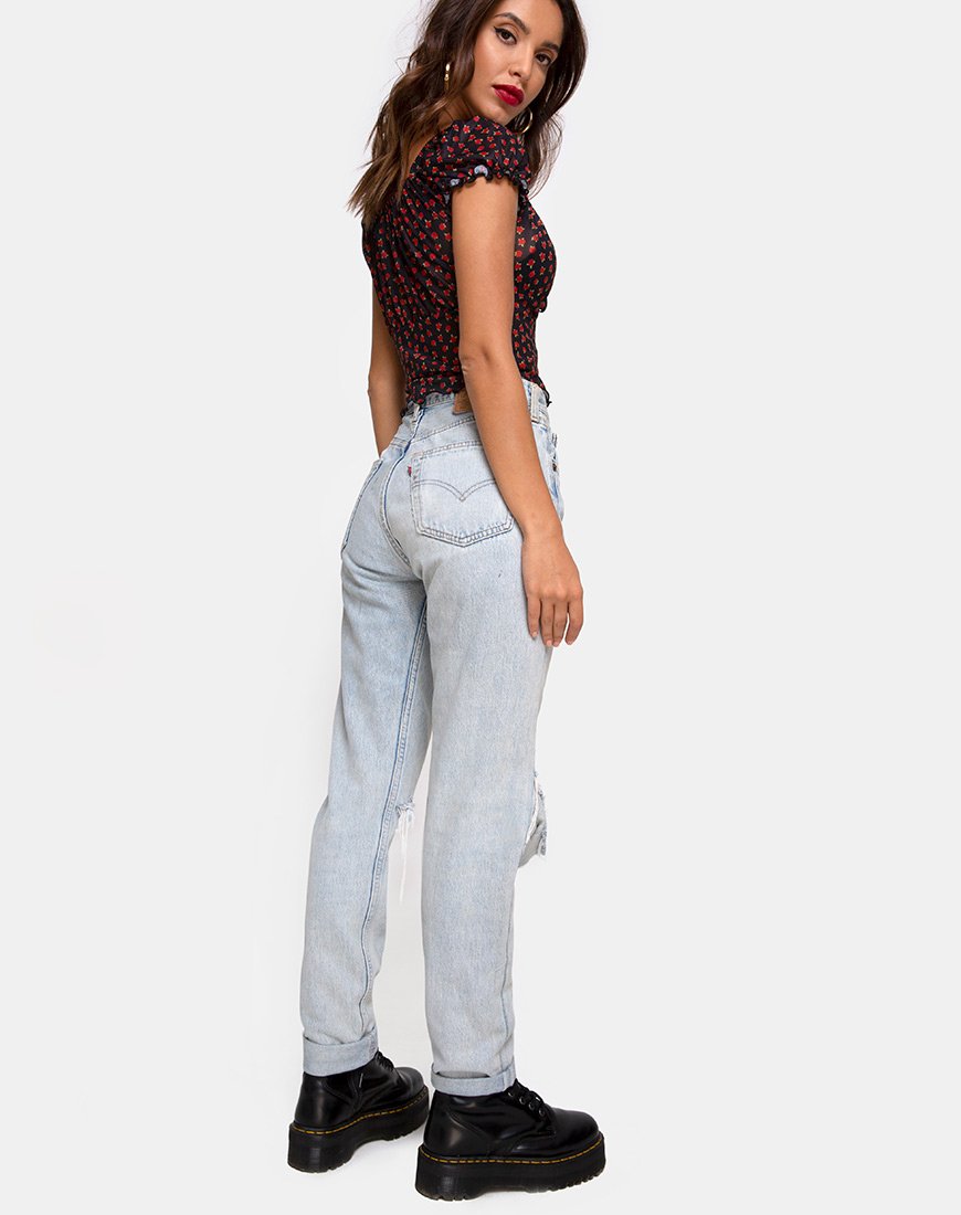 Image de Jalina Top in Dotty Rose Net
