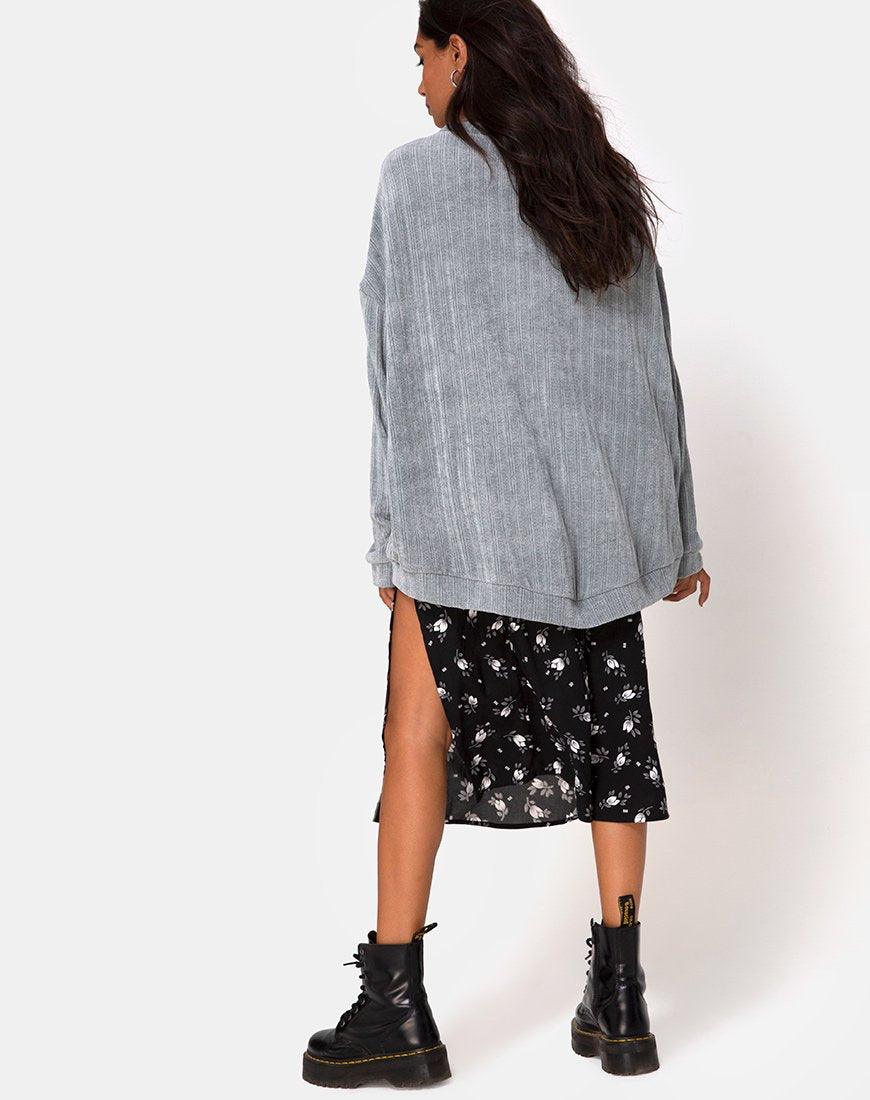 Pull Jama en tricot argenté