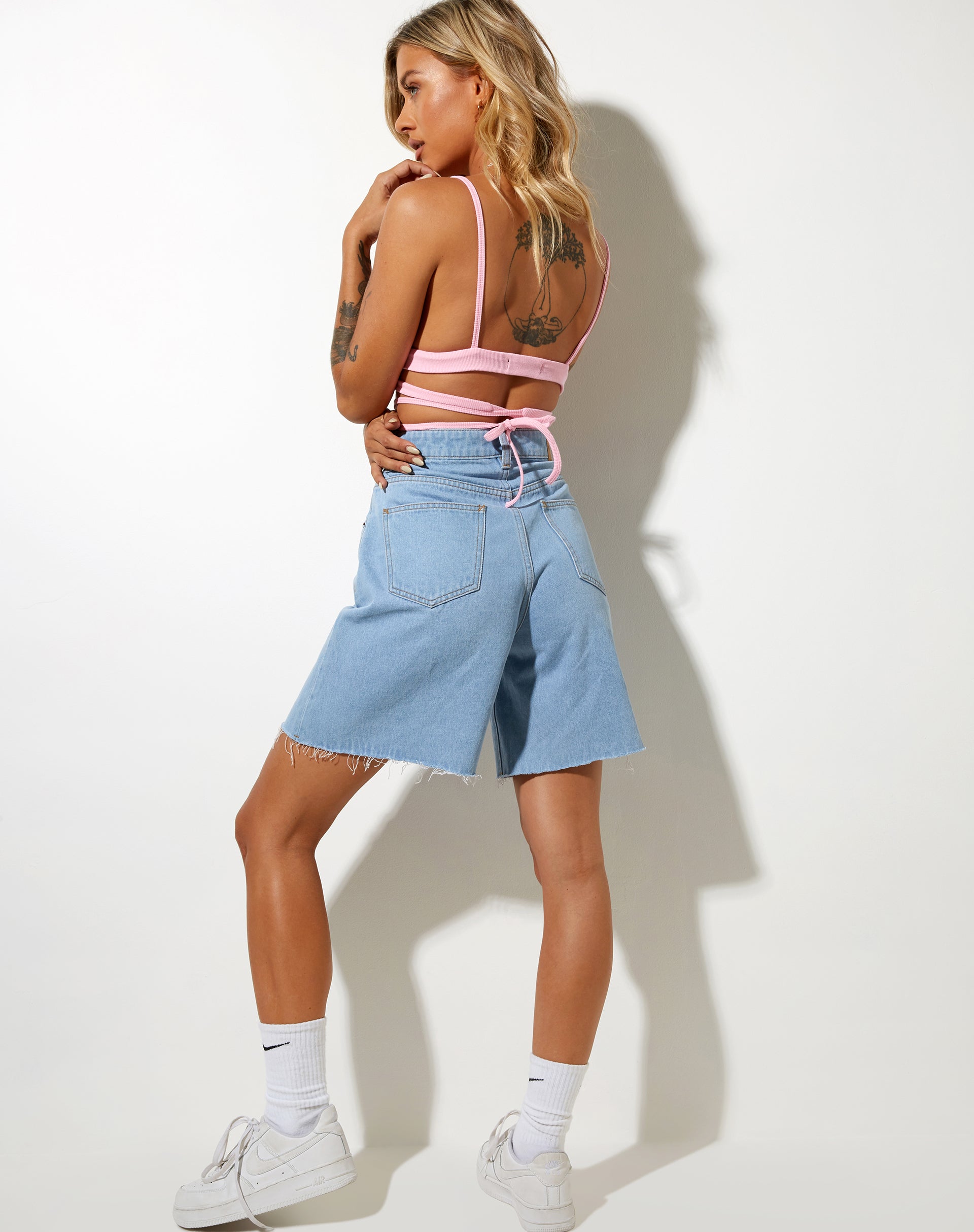 Image de Jamaria Bralette Top in Baby Pink
