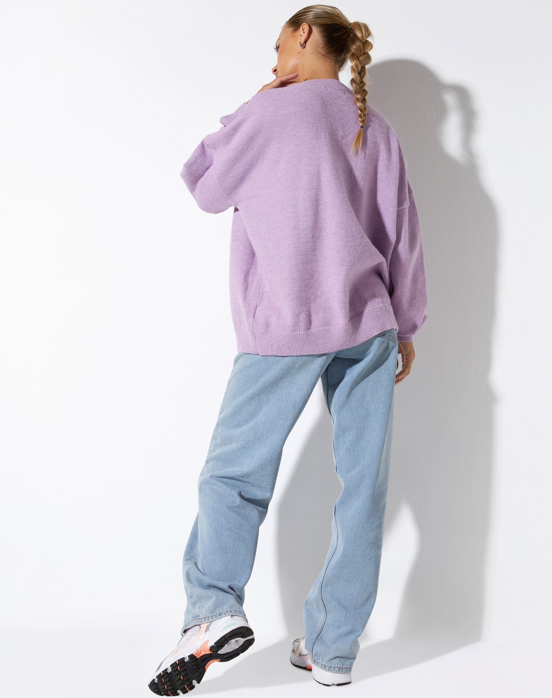IMAGE DU Pull Jamin en tricot Lilas See Ya