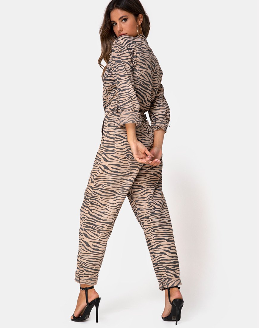 Combinaison Jampa en Zip's Zebra Taupe