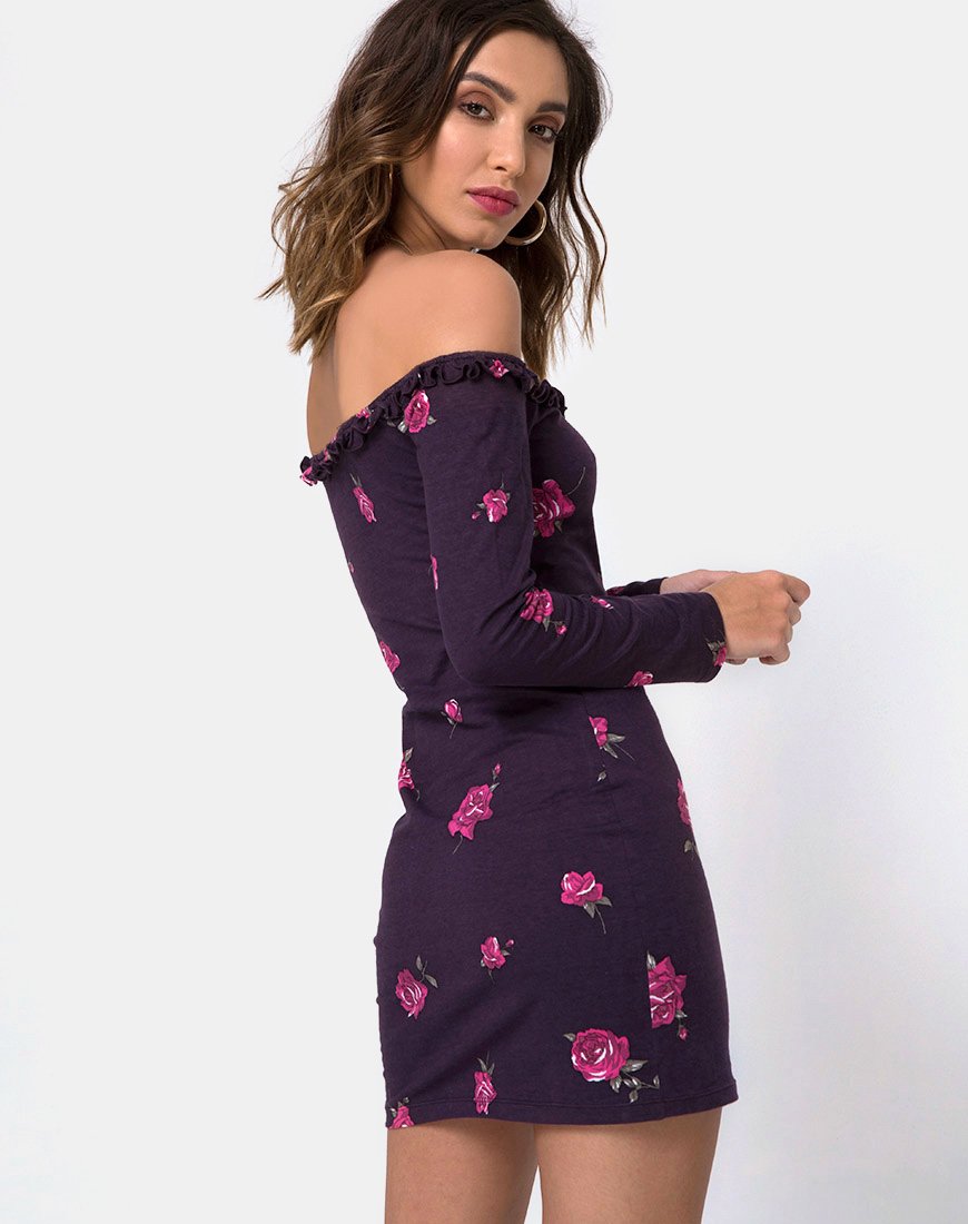 Image of Janelis Bodycon Dress in Evening Rose