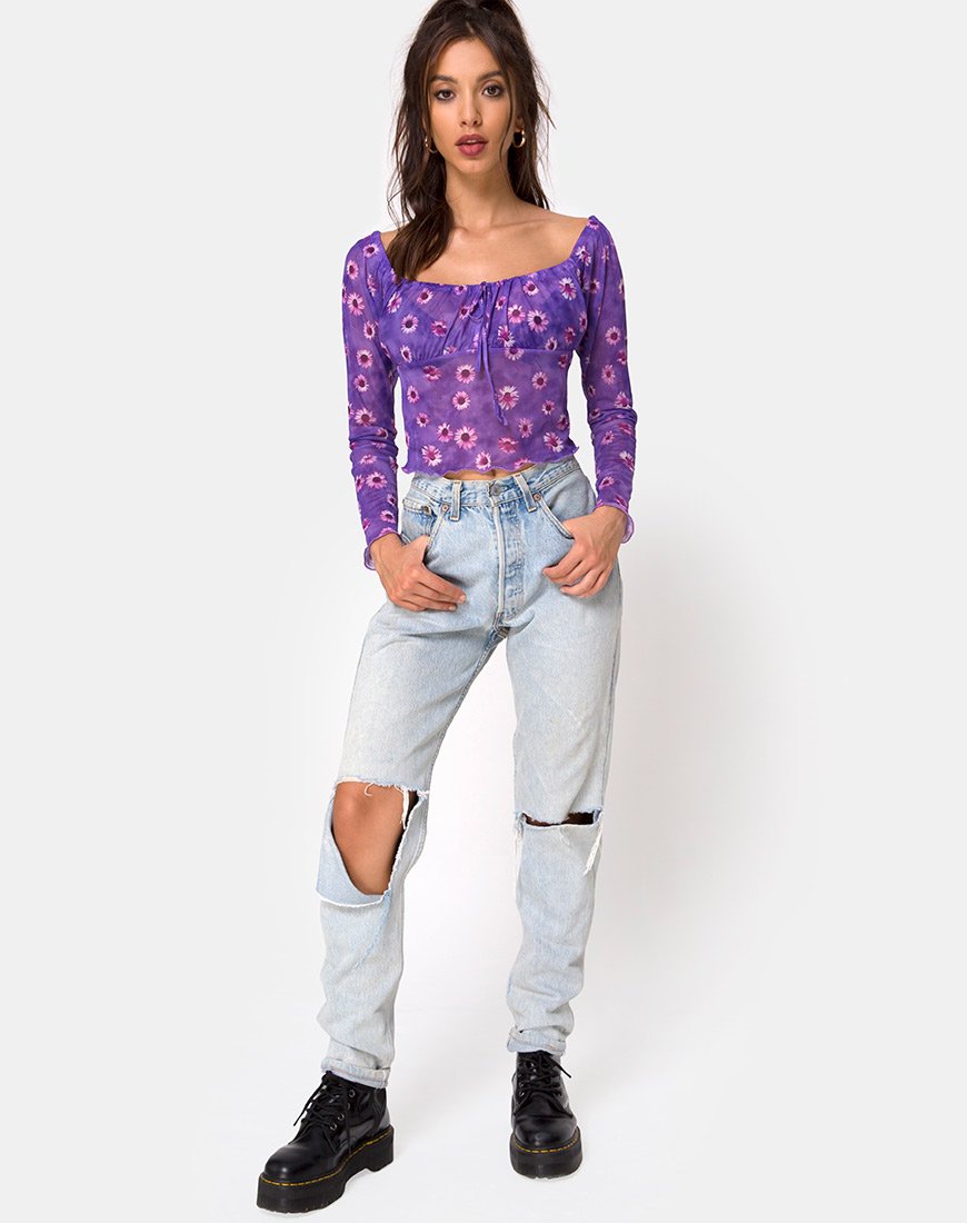 Image de Janina Top in Daisy Daze Purple
