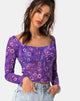 Image de Janina Top in Daisy Daze Purple