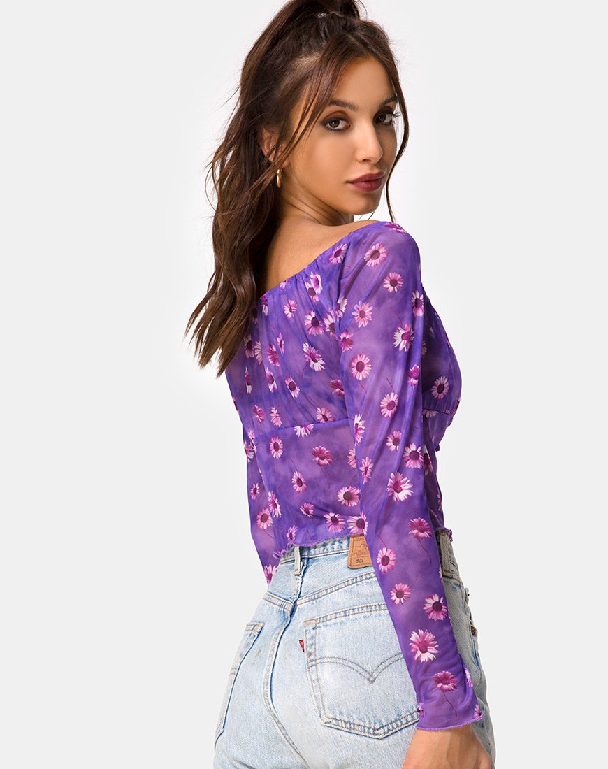 Top Janina en Daisy Daze violet