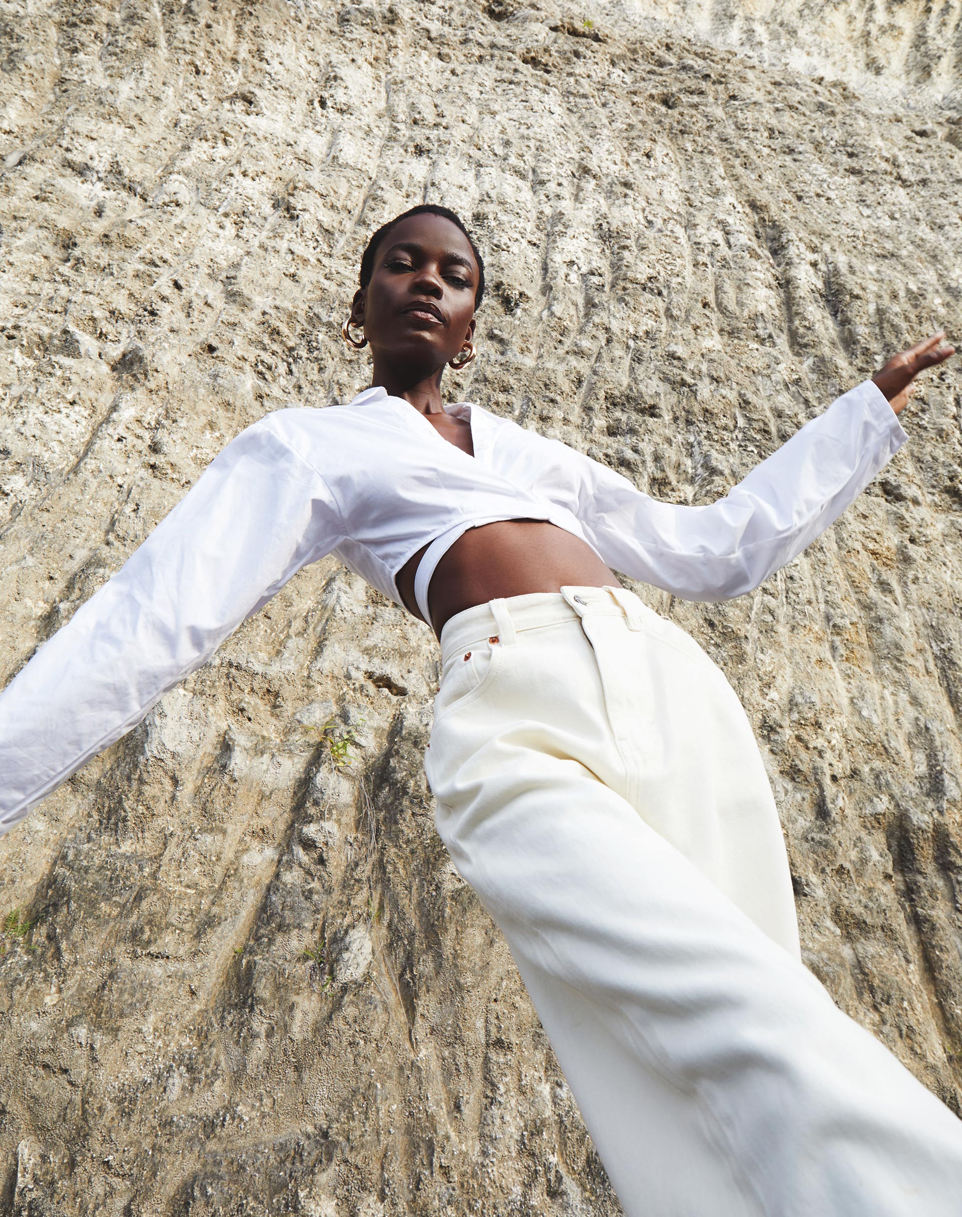 Image de Elyse Crop Top in White