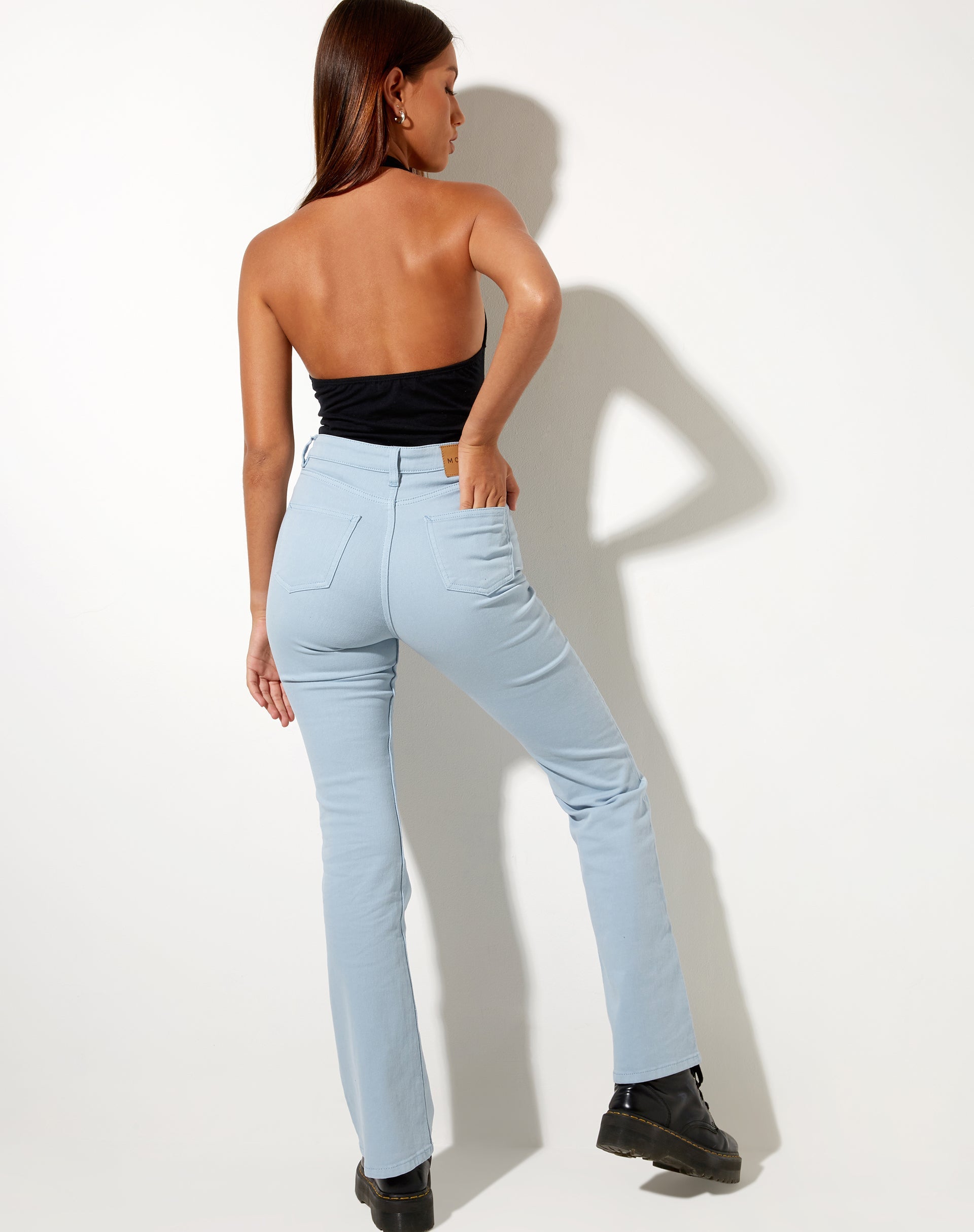 Image de Jarisya Top découpé en lycra noir