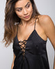 Image de Jasher Slip Dress in Satin Black