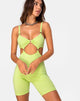 Image de Jaso Cutout Unitard in Lime